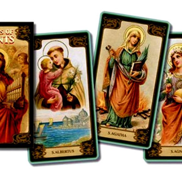Voices of Saints Oracle Cards 2004 by Lo Scarabeo Opened-Unused - Picture 1 of 3